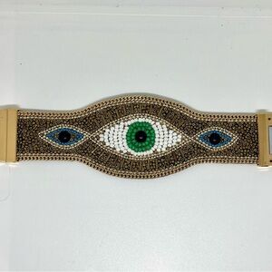 Evil Eye Beaded Bracelet NWOT